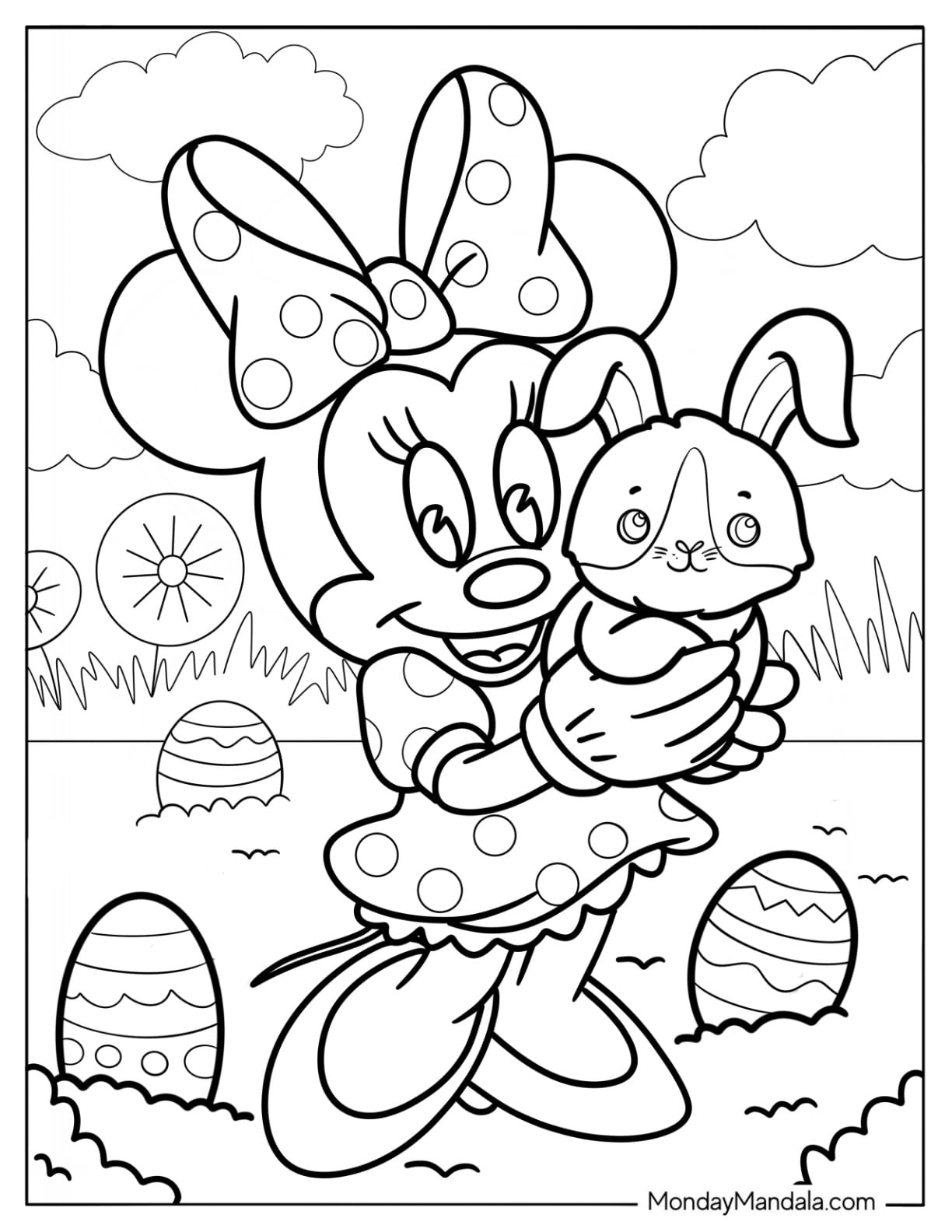 minnie mouse coloring pages