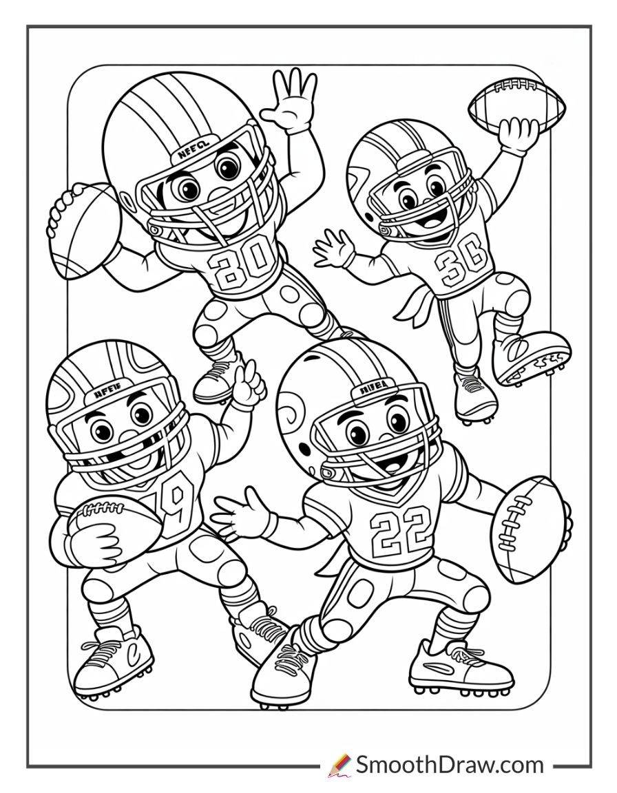 49 Free NFL Coloring Pages PDF Printables 