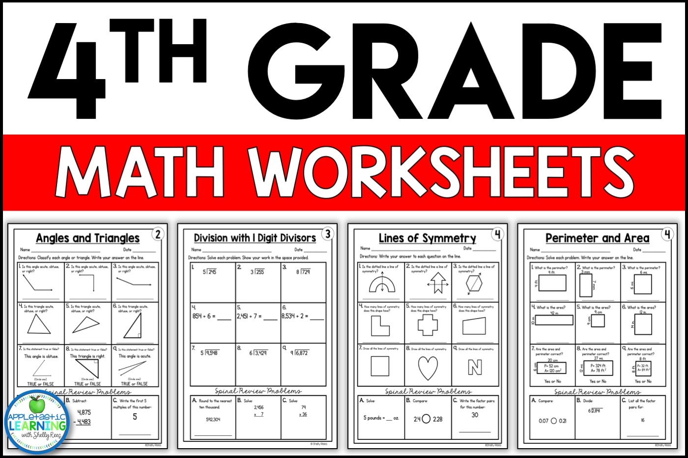 fourth grade math worksheets fourth grade math worksheets