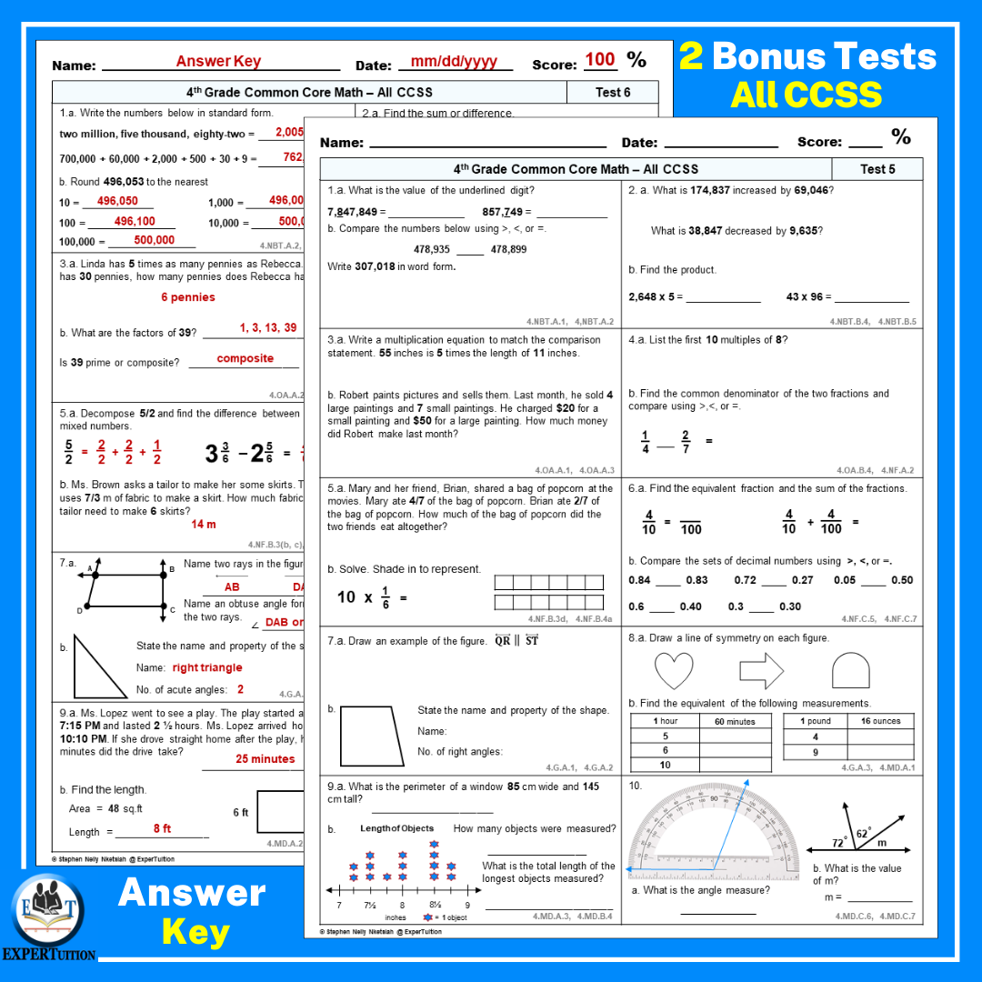 4th Grade Math Spiral Review Worksheets Quarter 3 Made By Teachers 4th Grade Math Spiral Review Worksheets Quarter 3 Made By Teachers