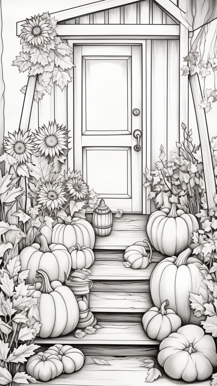aesthetic fall coloring pages aesthetic fall coloring pages