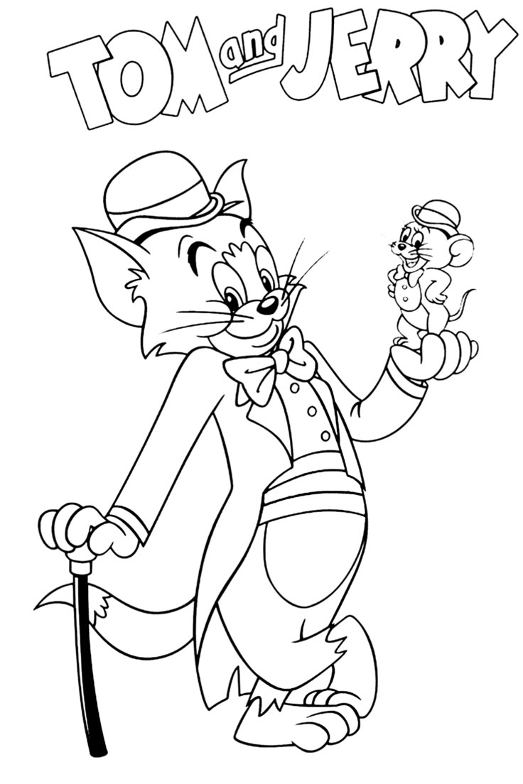 50 Tom And Jerry Coloring Pages For Kids 50 Tom And Jerry Coloring Pages For Kids