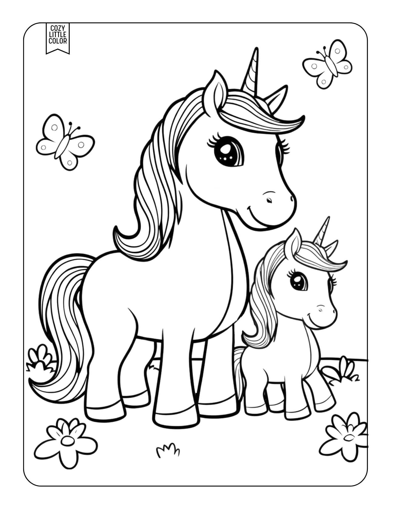 50 Unicorn Coloring Pages
