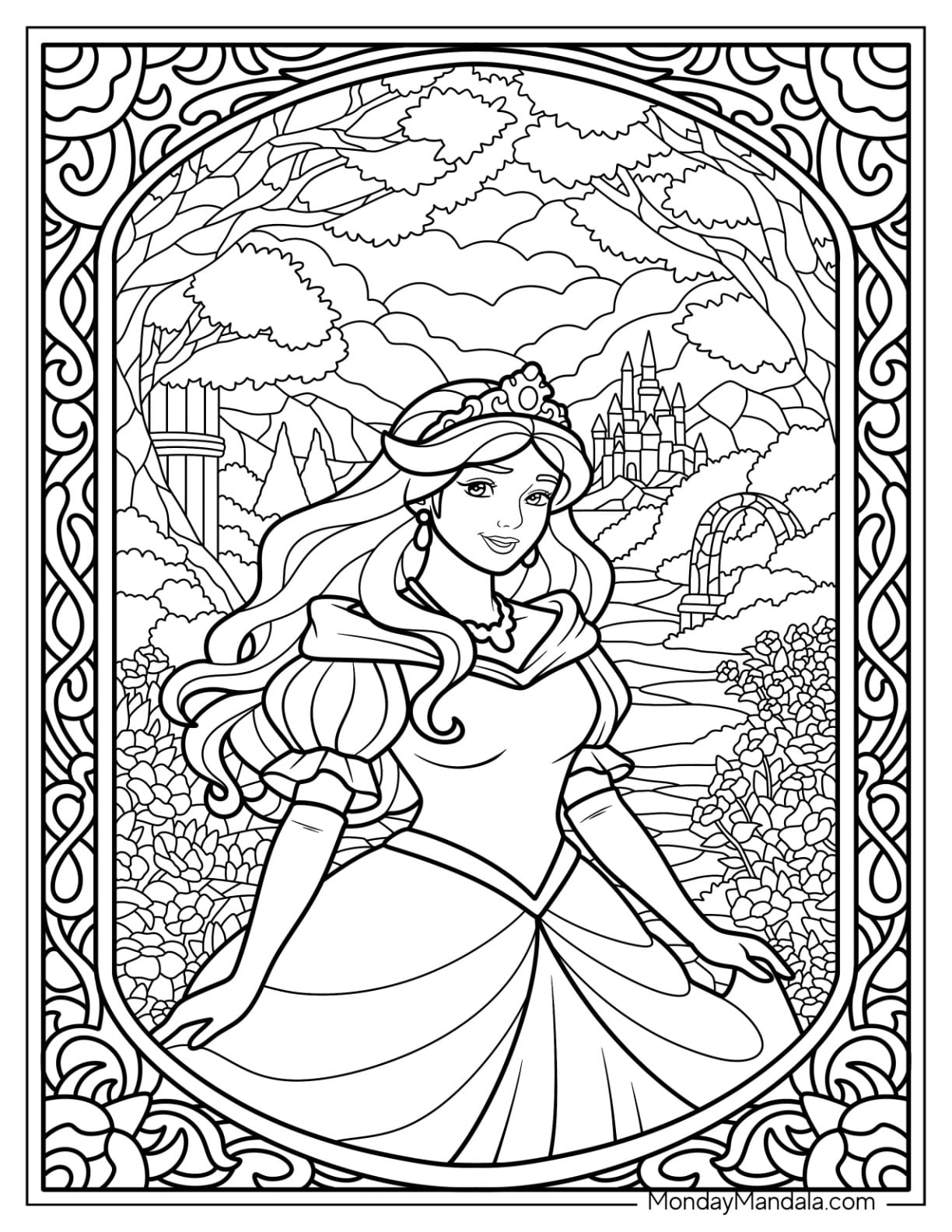 pictures to color princess