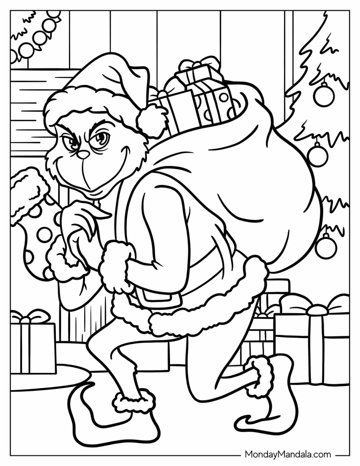 51 Grinch Coloring Pages Free PDF Printables 