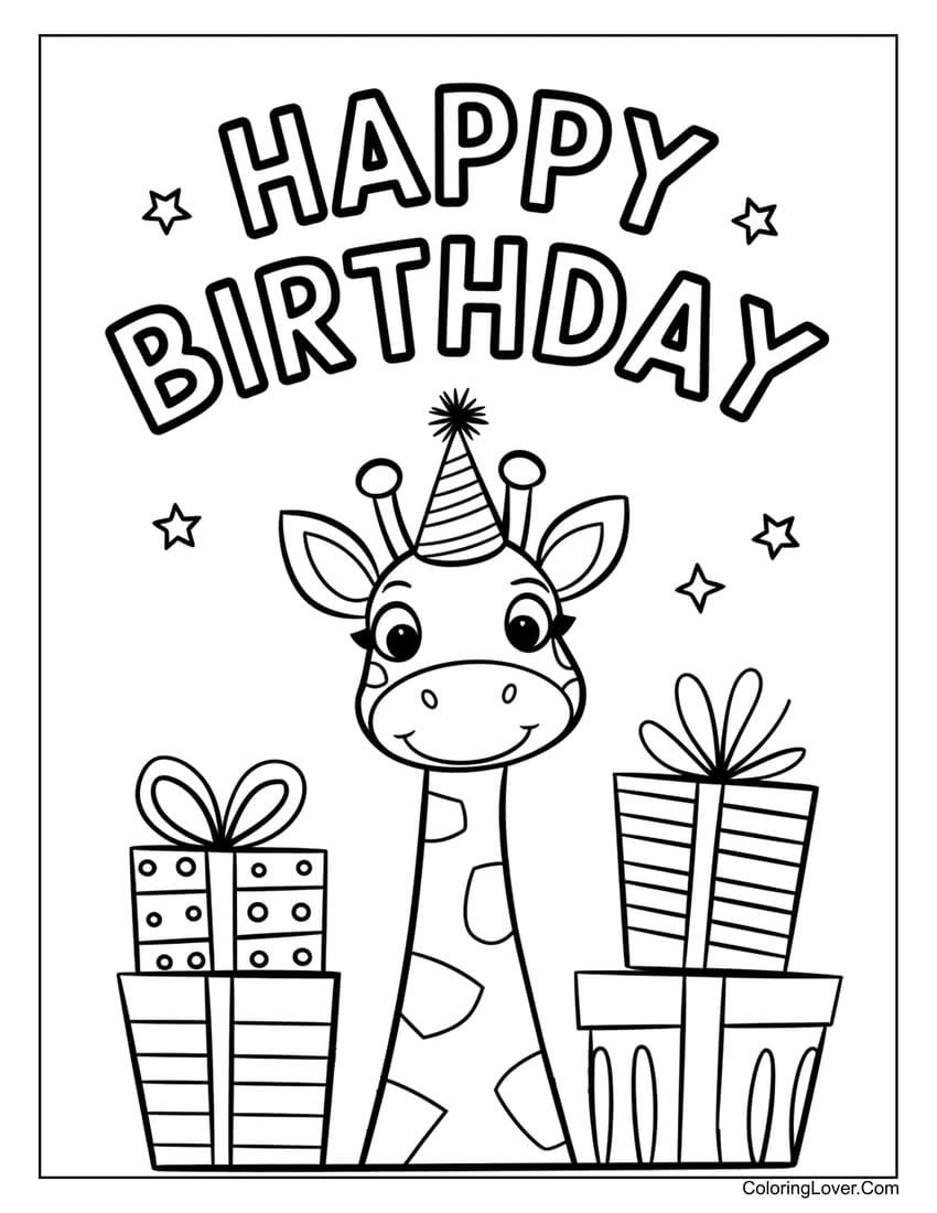 happy birthday coloring sheet happy birthday coloring sheet
