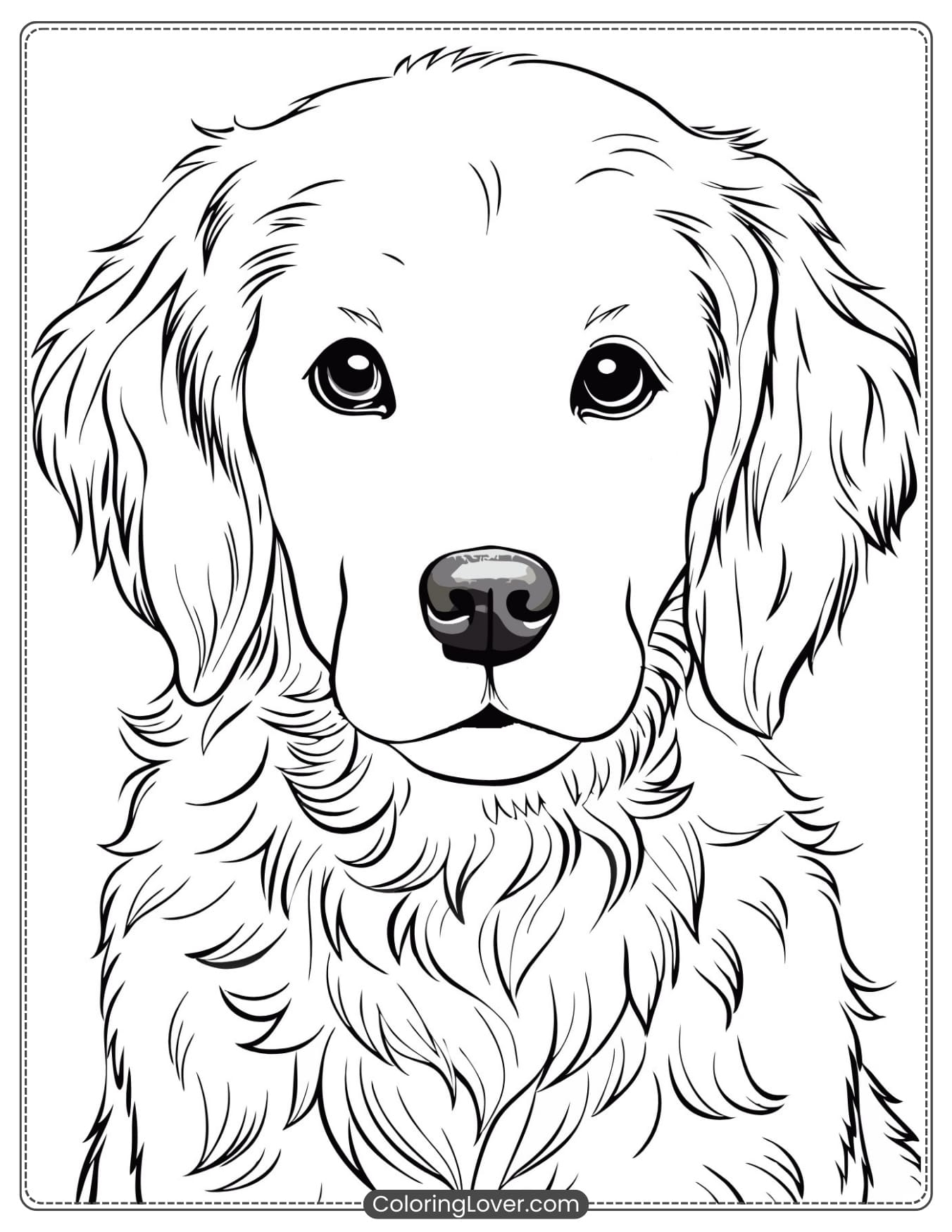 puppy pictures to color