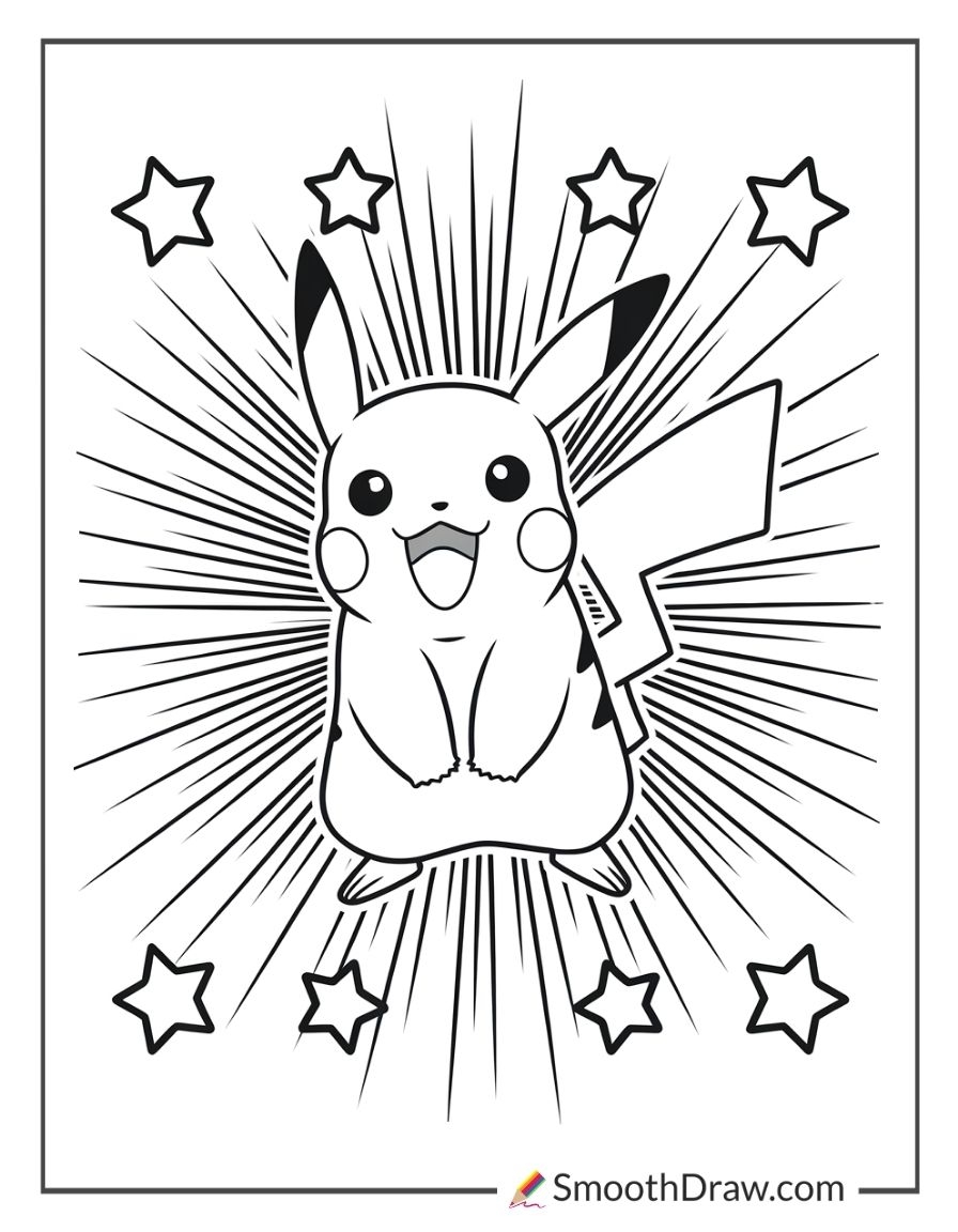 52 Free Pikachu Coloring Pages Printable PDFs 