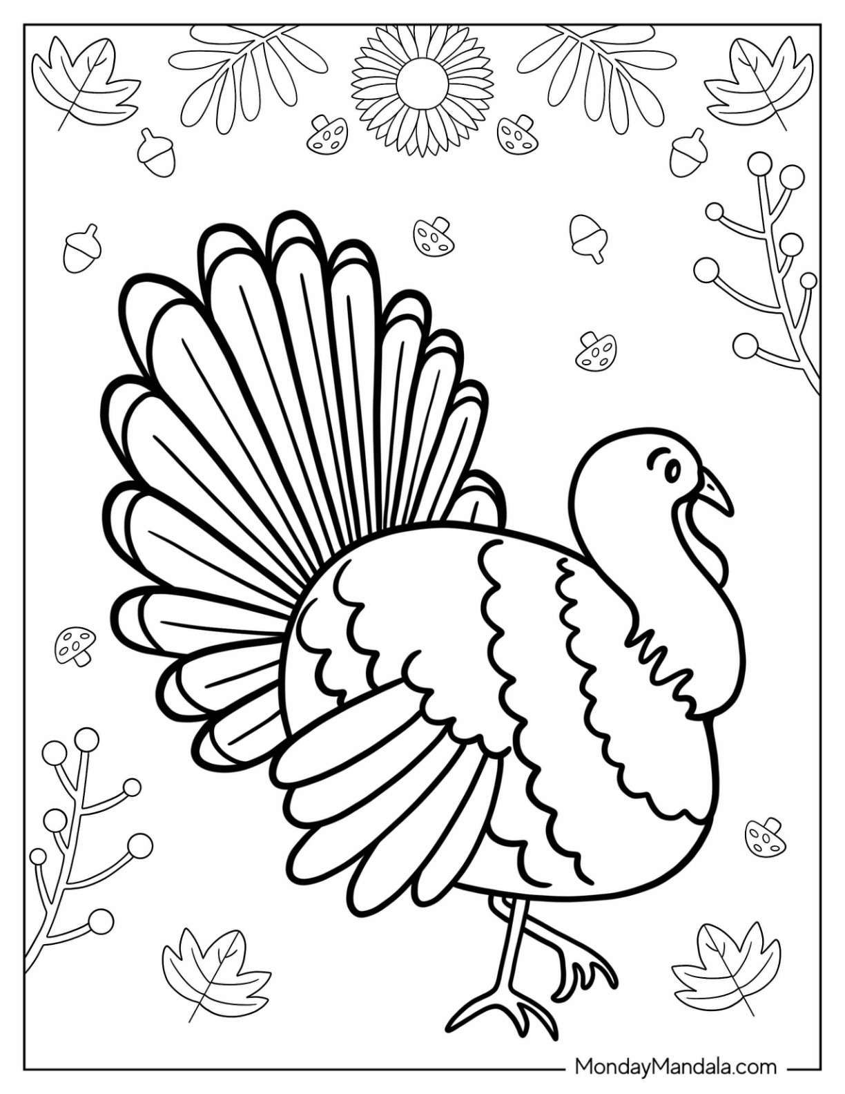 52 Turkey Coloring Pages Free PDF Printables 52 Turkey Coloring Pages Free PDF Printables