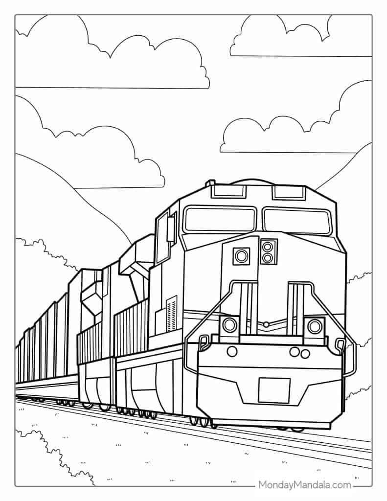 coloring pages of trains coloring pages of trains