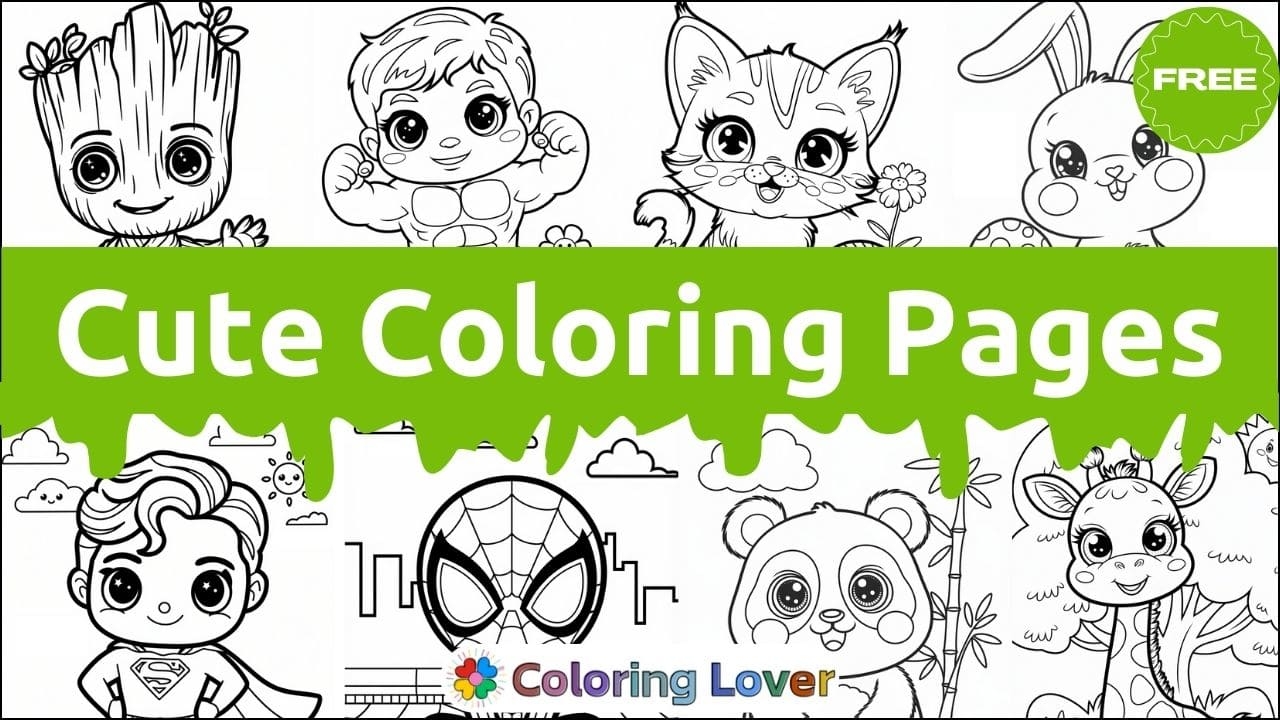 57 Cute Coloring Pages Free Printables For All Ages 