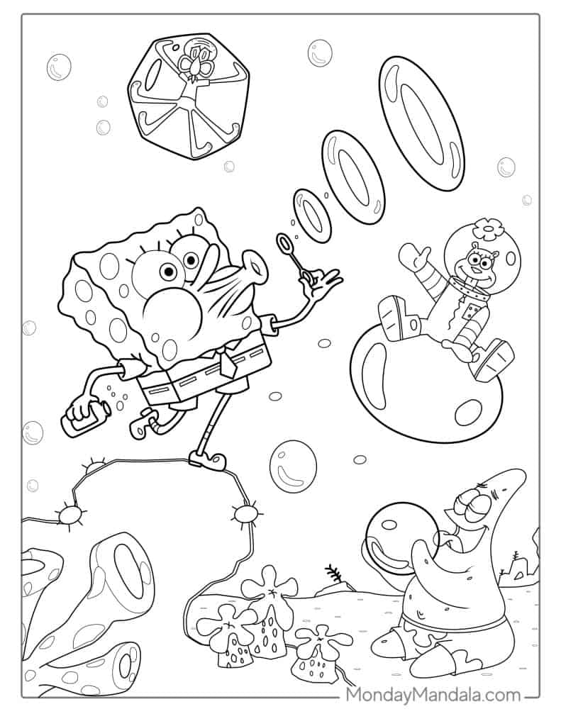 58 SpongeBob Coloring Pages Free PDF Printables 