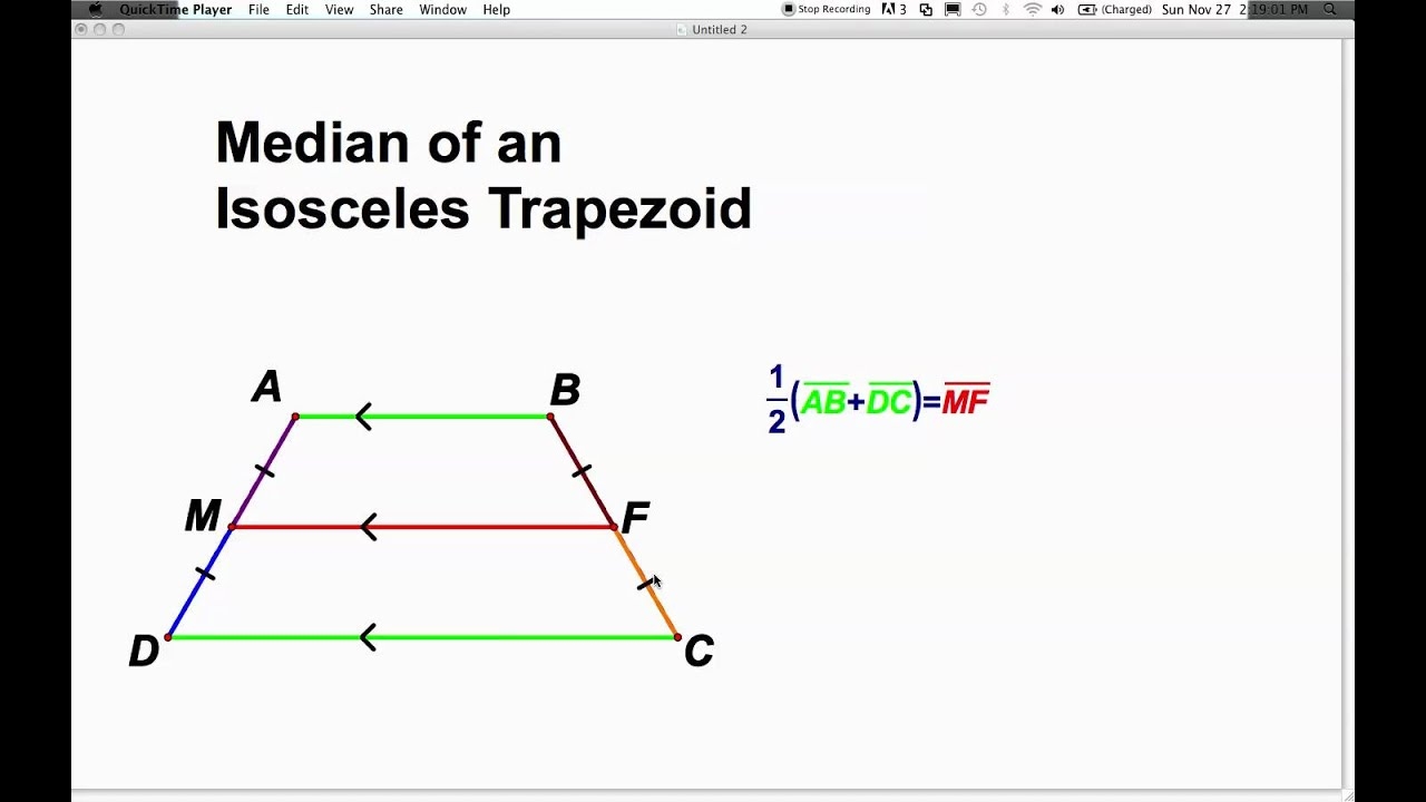 median of a trapezoid