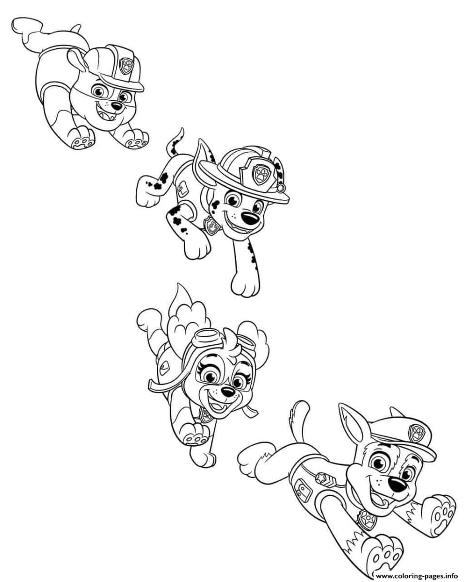 printable paw patrol pictures to color