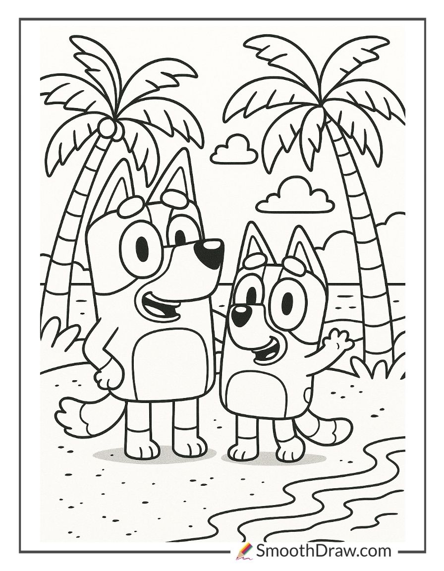 61 Bluey Coloring Pages Free Printables 61 Bluey Coloring Pages Free Printables