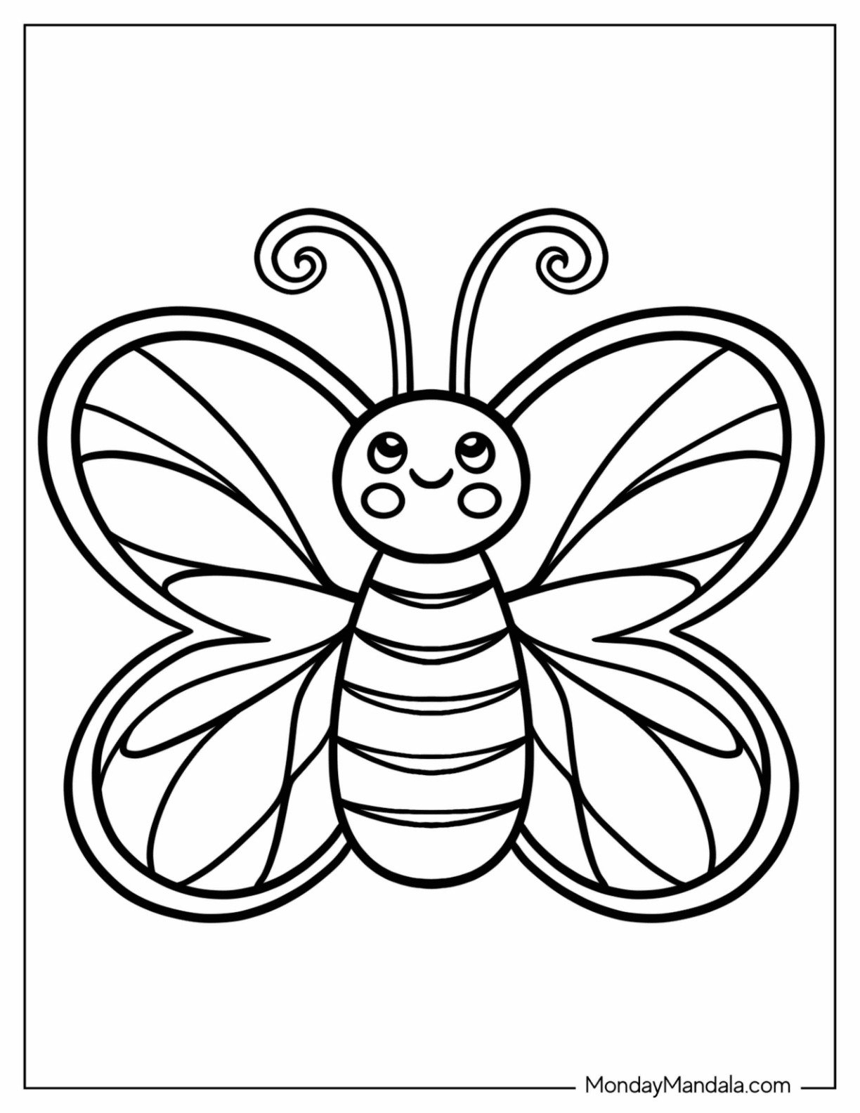 62 Butterfly Coloring Pages Free PDF Printables 
