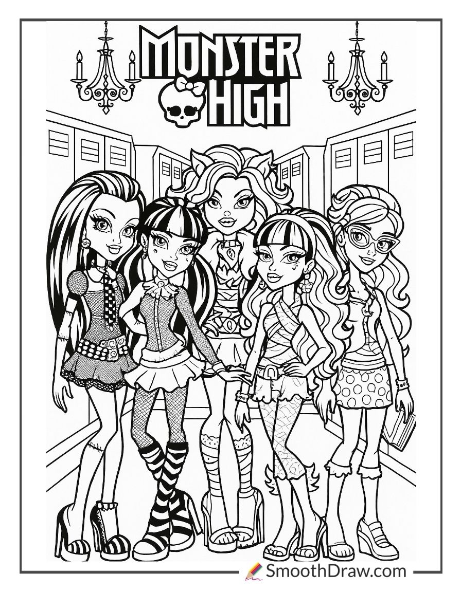 62 Monster High Coloring Pages