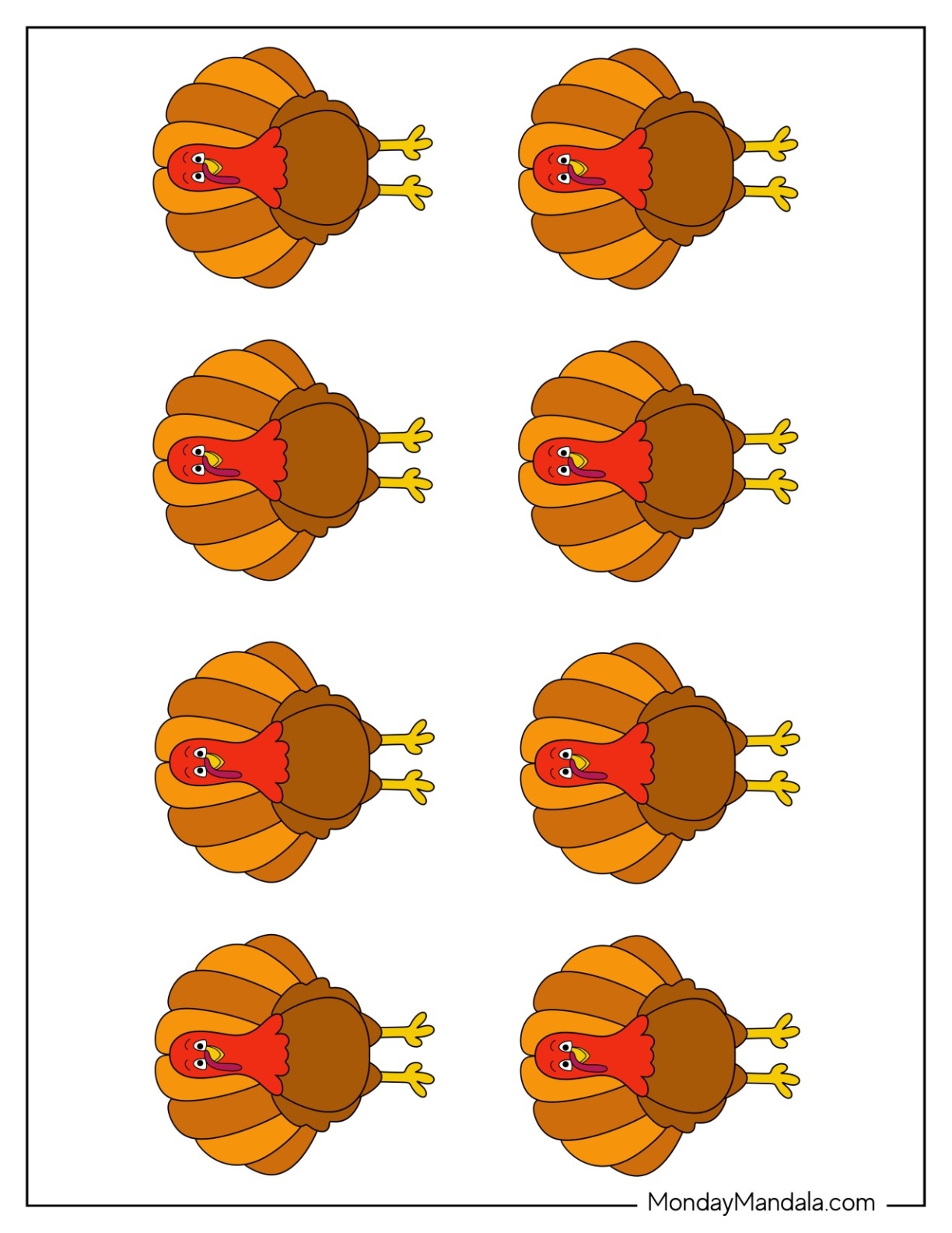 62 Turkey Templates Free PDF Printables 62 Turkey Templates Free PDF Printables