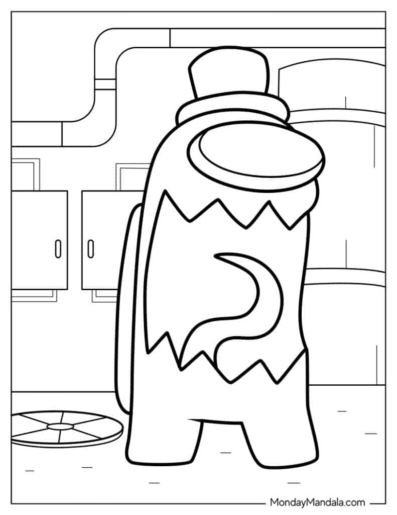65 Among Us Coloring Pages Free PDF Printables 