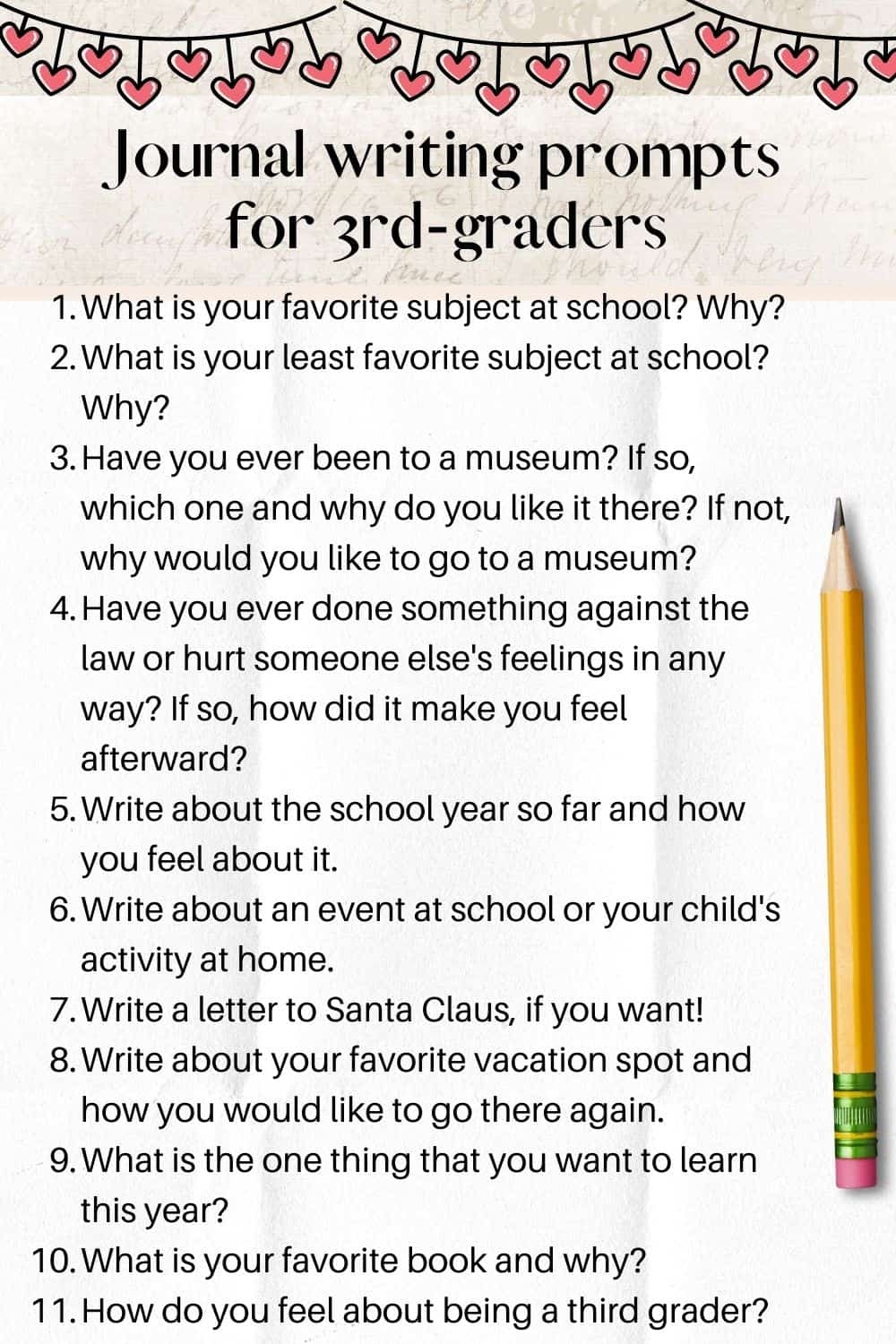 writing prompts for 3rd graders