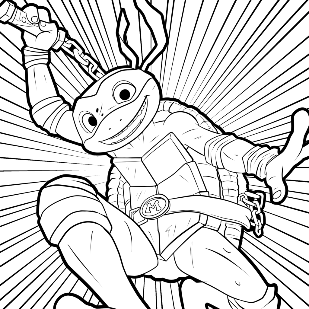 7 Tales Of The Teenage Mutant Ninja Turtles Coloring Pages TheToyZone