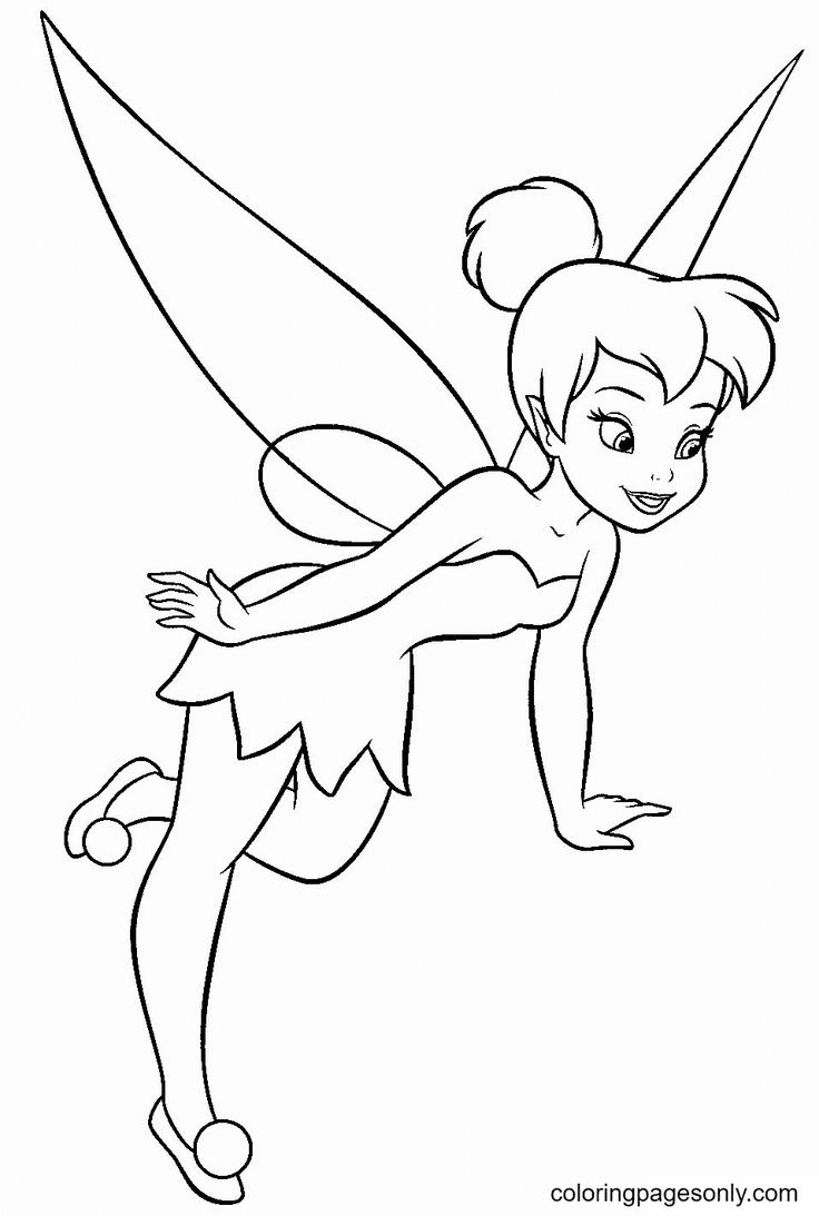 70 Tinkerbell Coloring Pages Free Printable PDF Online Coloring