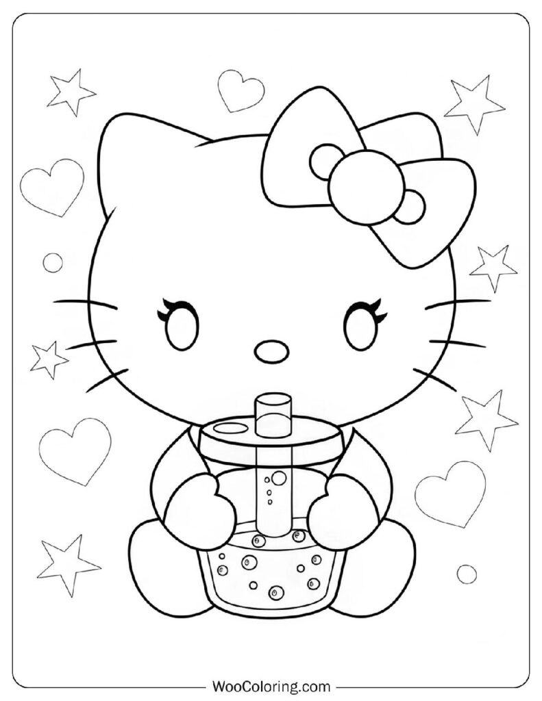 hello kitty printable coloring pages