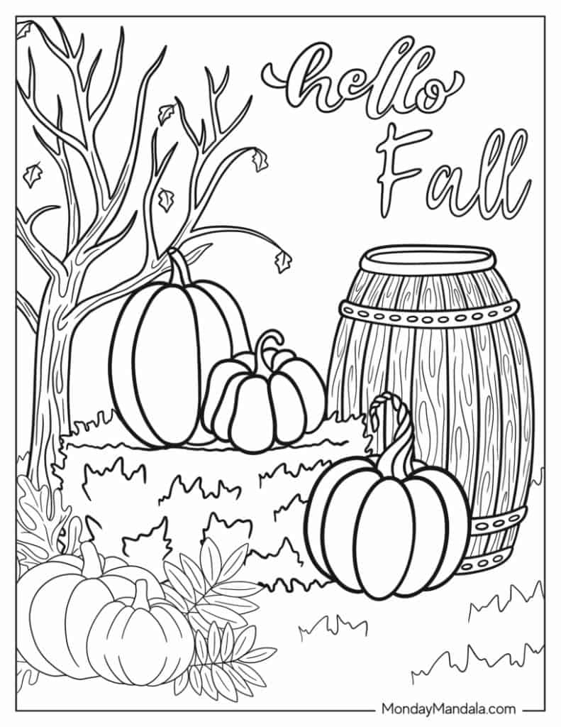 fall coloring pages printable fall coloring pages printable
