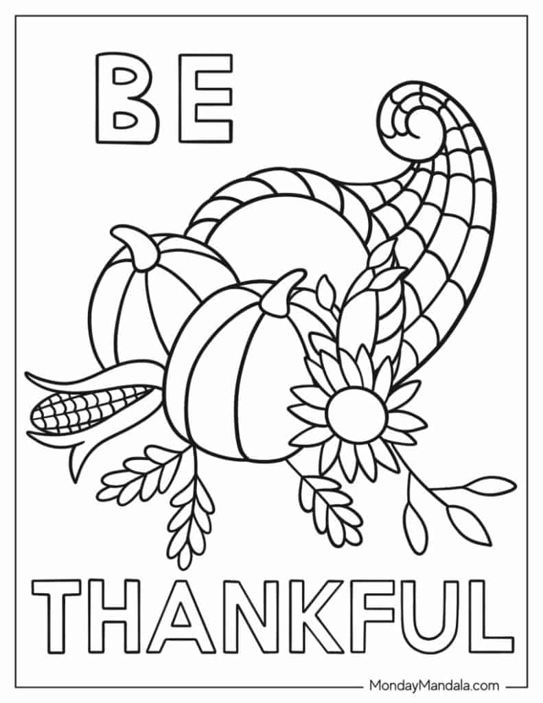 87 Thanksgiving Coloring Pages Free PDF Printables 