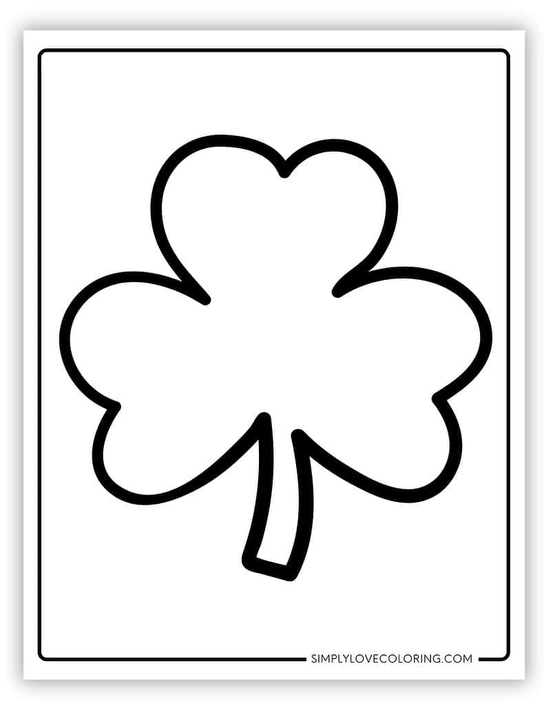 96 Shamrock Template Printables Free PDF Downloads Simply Love Coloring