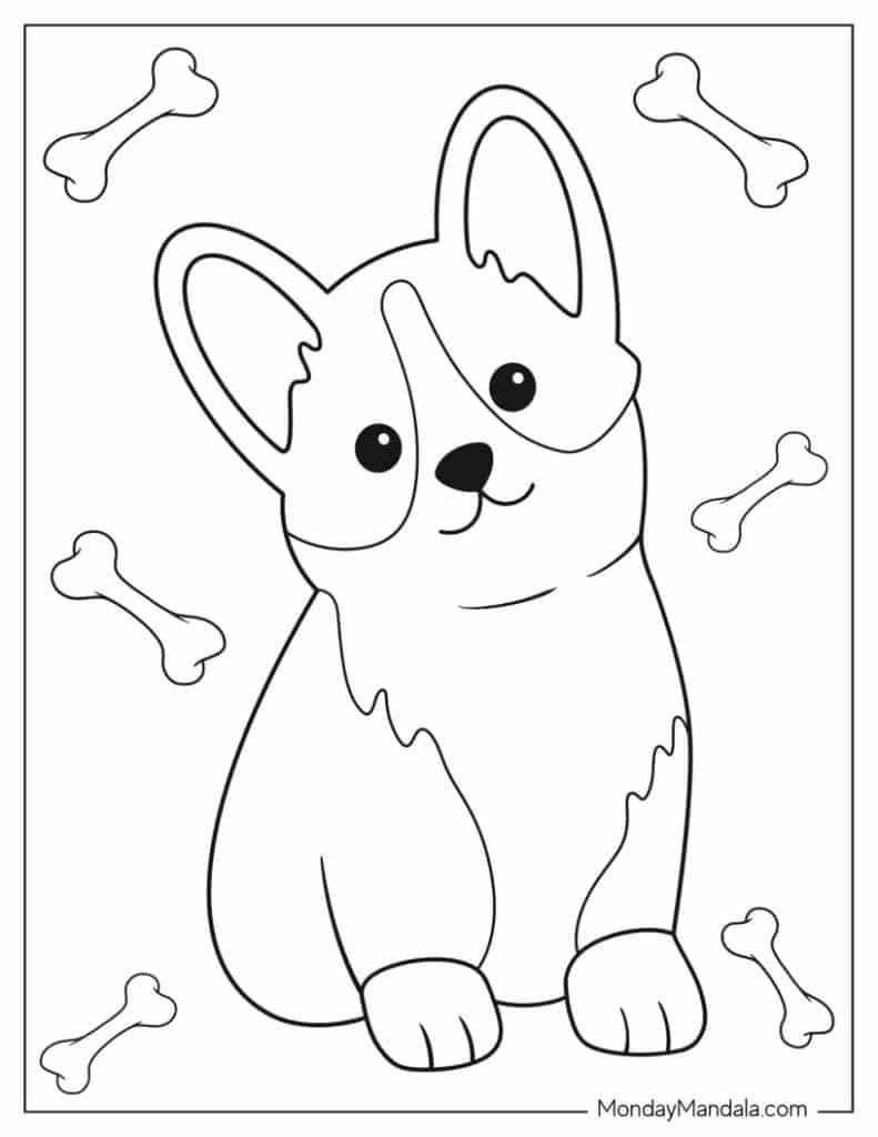 97 Dog Coloring Pages Free PDF Printables 