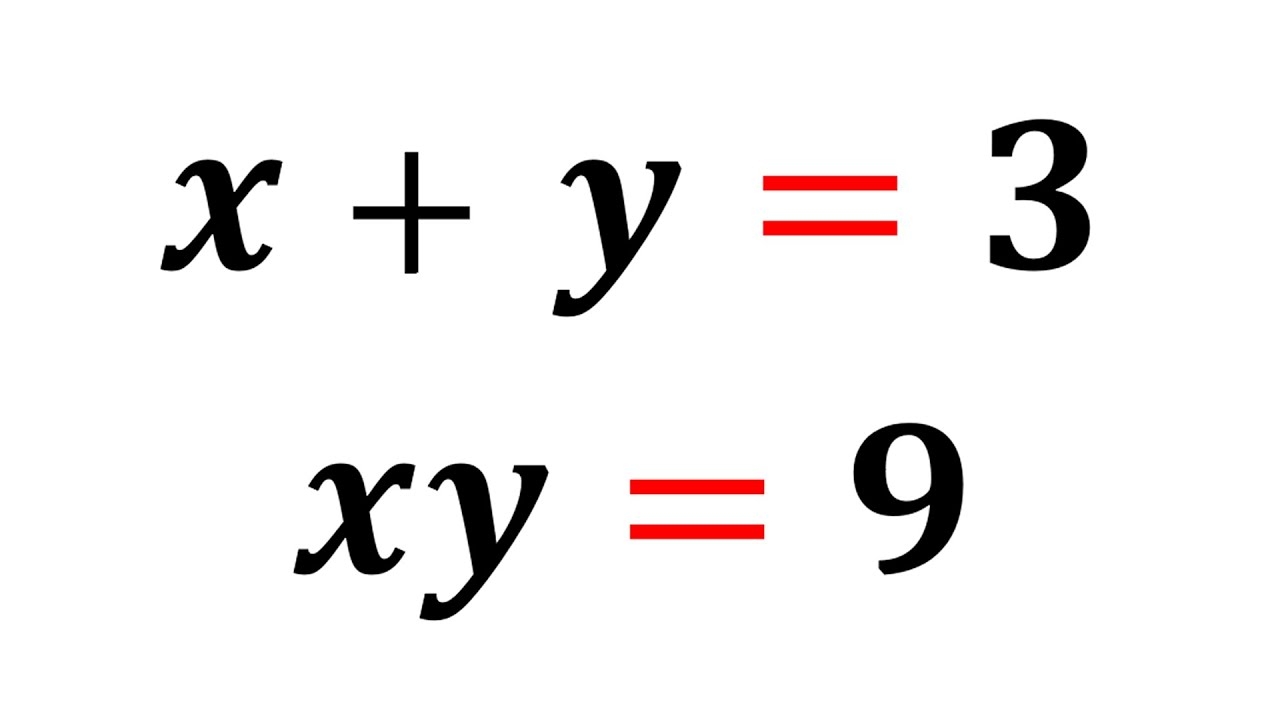 A Tricky System Of Equations 8th Grade Math Problem YouTube A Tricky System Of Equations 8th Grade Math Problem YouTube