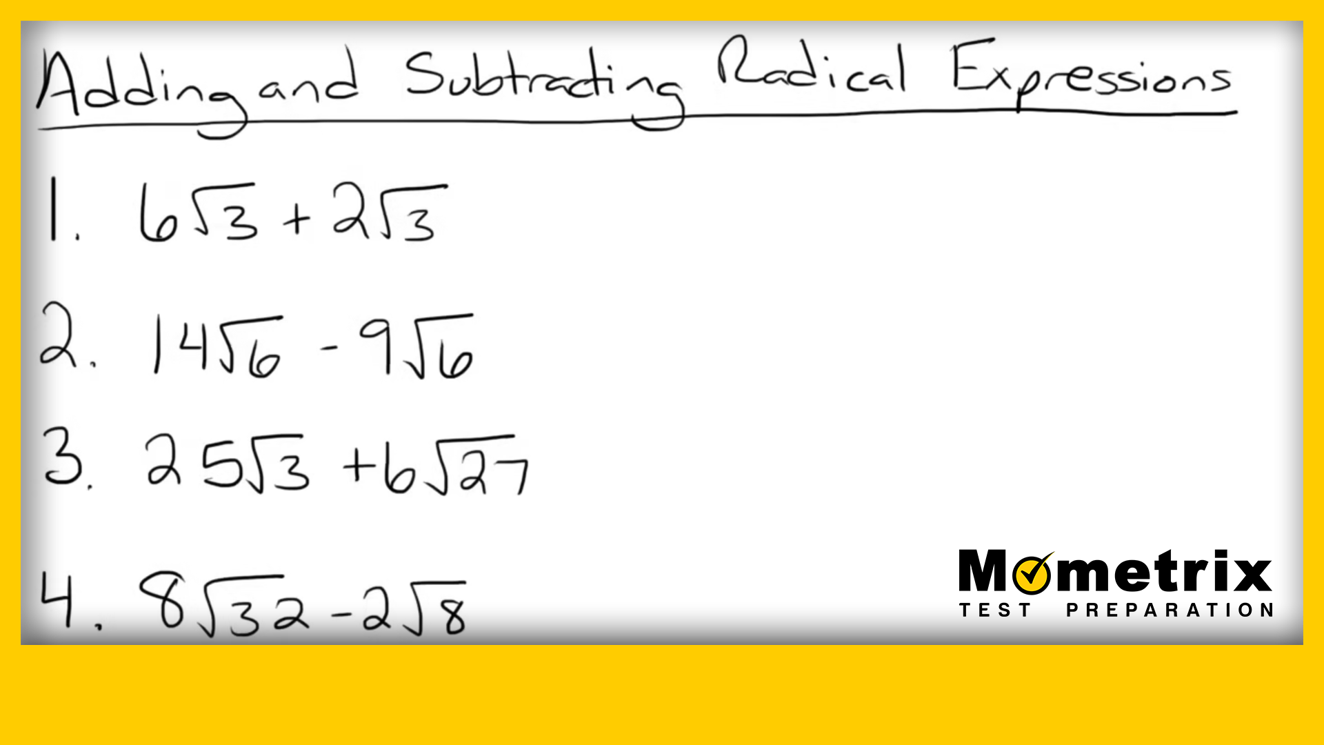 Adding And Subtracting Radical Expressions Video Adding And Subtracting Radical Expressions Video