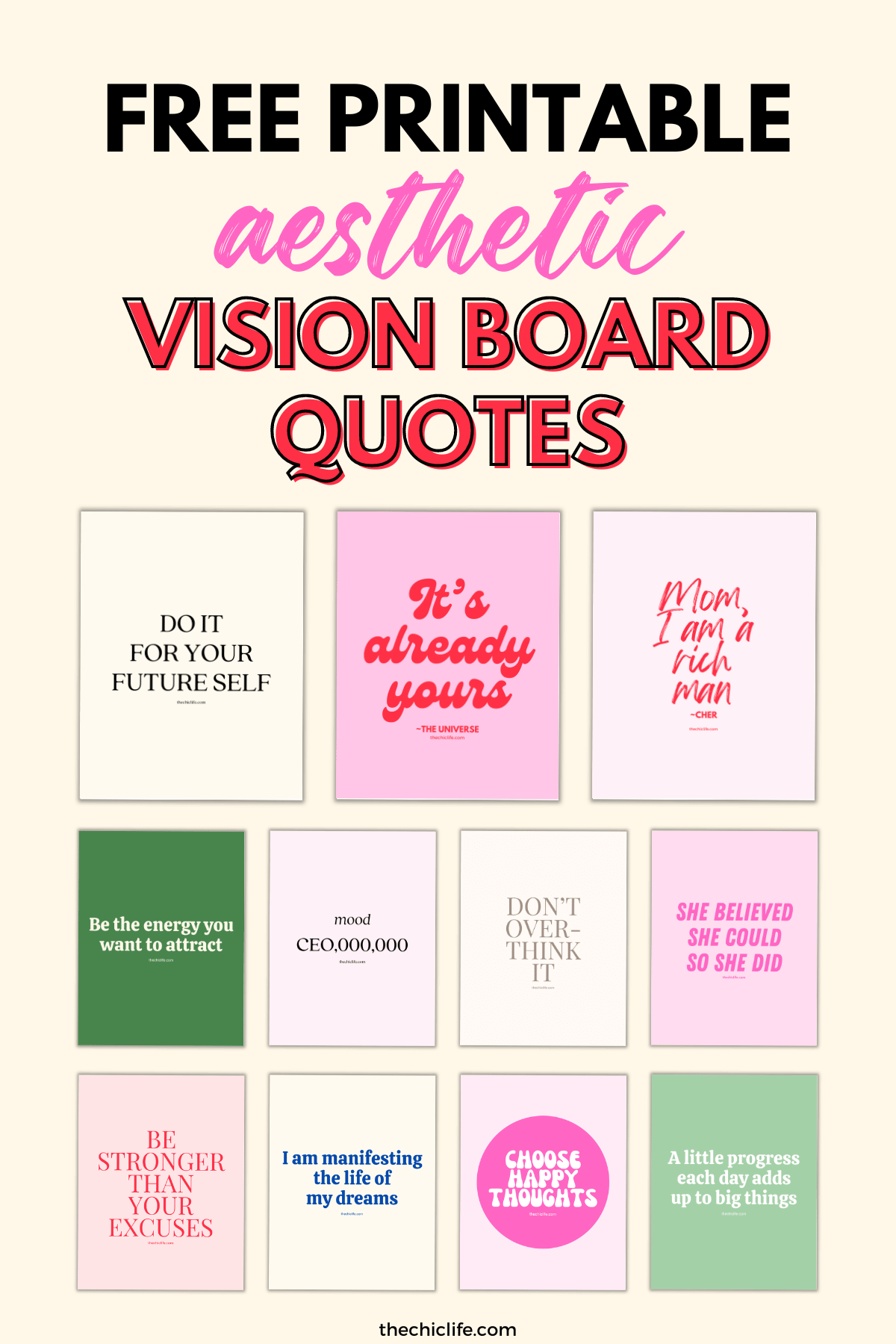 Aesthetic Vision Board Quotes 2026 Free Printable Of Beautiful Graphics The Chic Life Aesthetic Vision Board Quotes 2026 Free Printable Of Beautiful Graphics The Chic Life