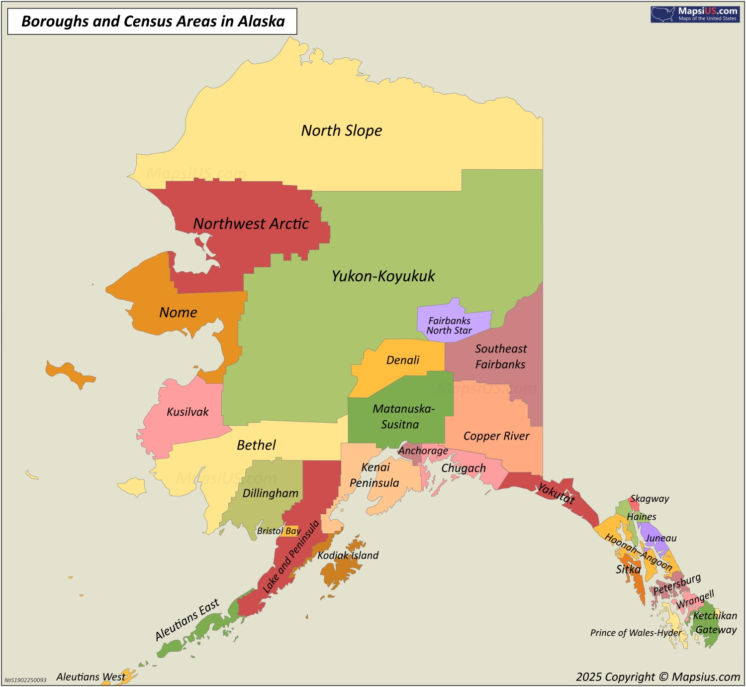 Alaska Borough Map List Of Boroughs And Census Areas In Alaska MapsiUS