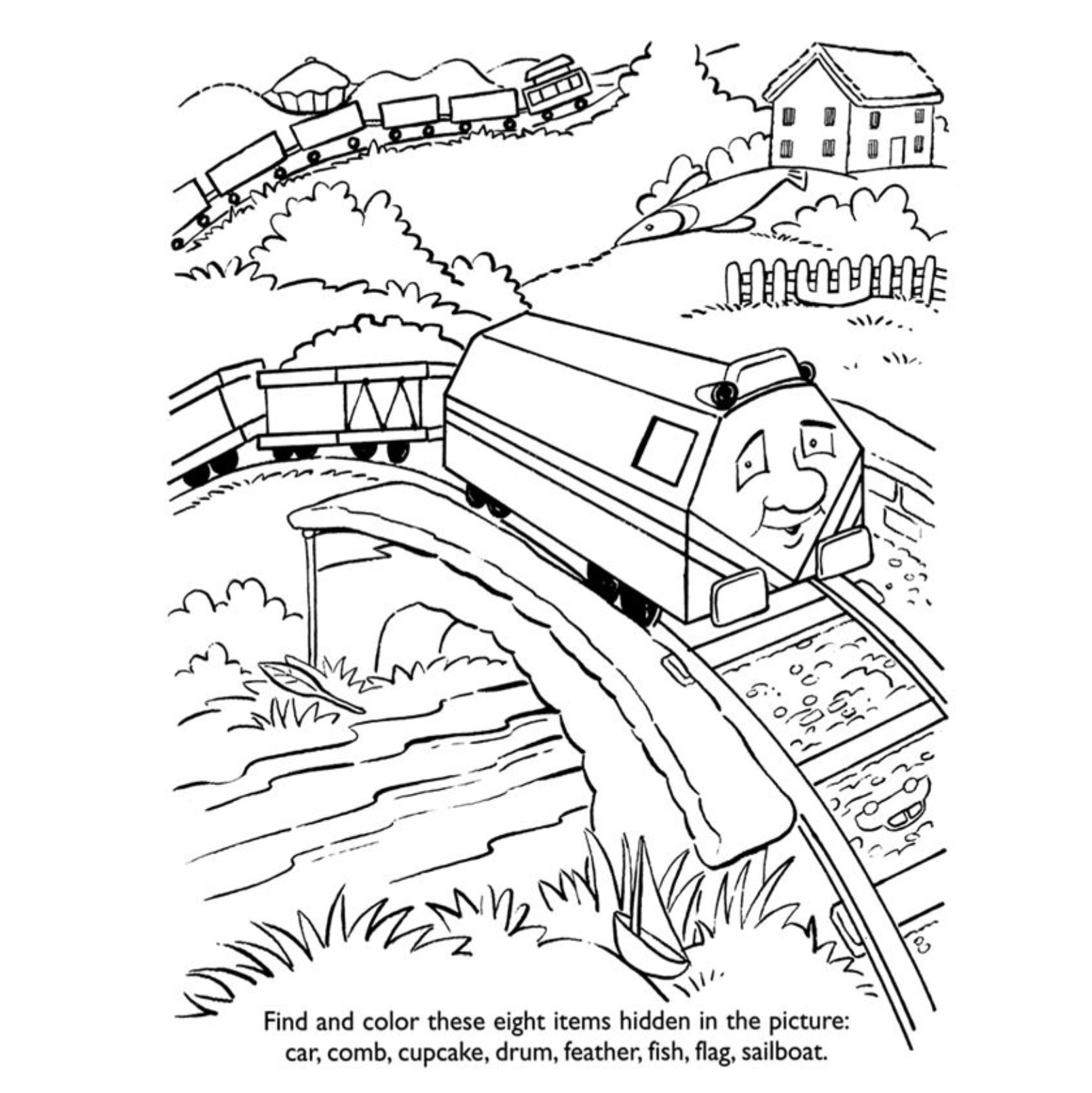 thomas the train coloring book