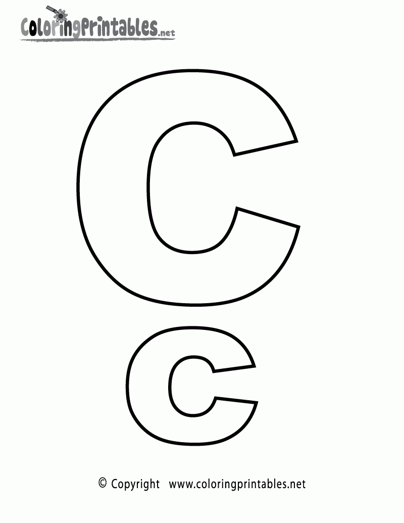letter c coloring pages