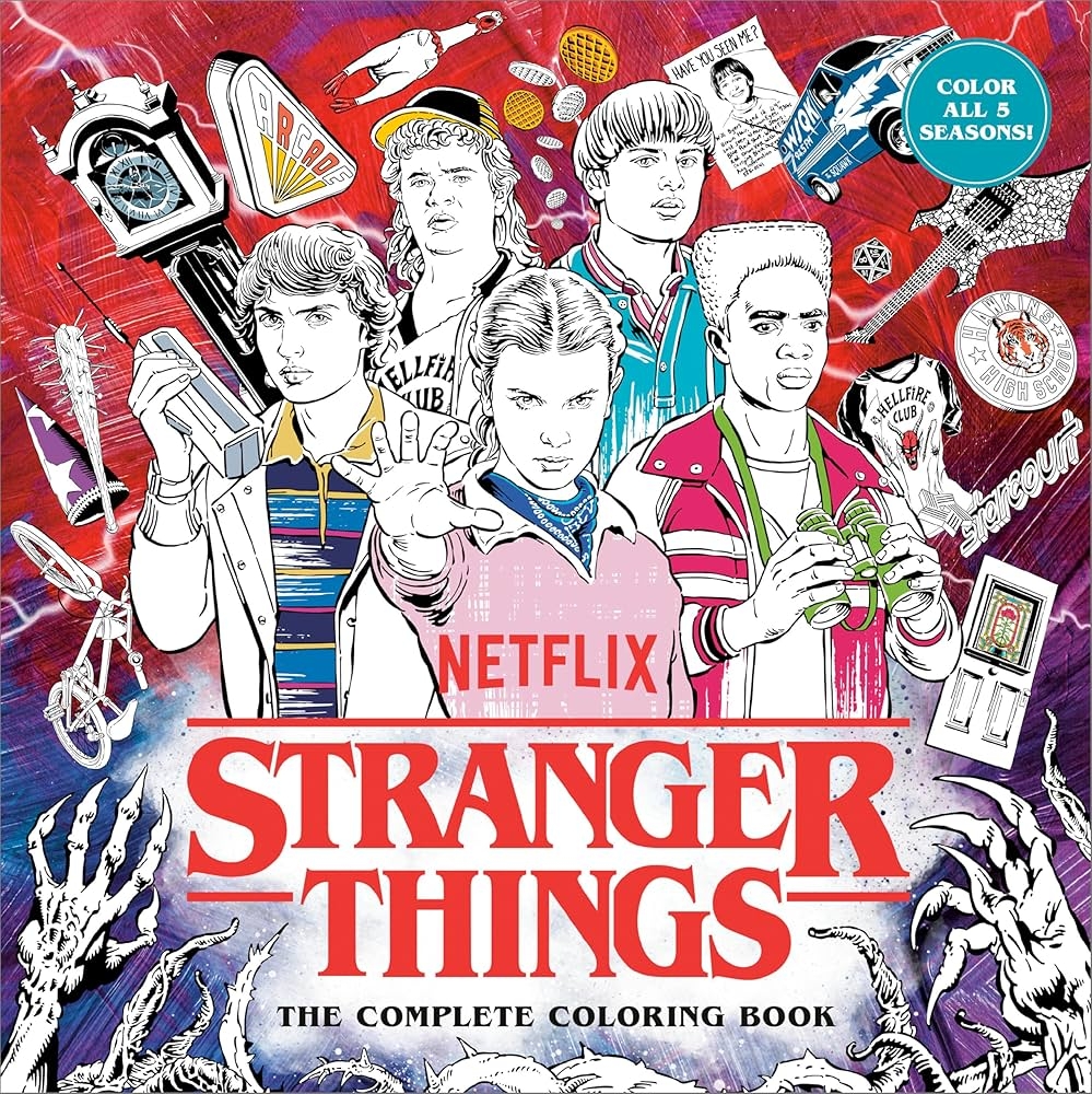 Amazon Stranger Things The Complete Coloring Book Color All Five Seasons 9798217091515 Netflix Books Amazon Stranger Things The Complete Coloring Book Color All Five Seasons 9798217091515 Netflix Books