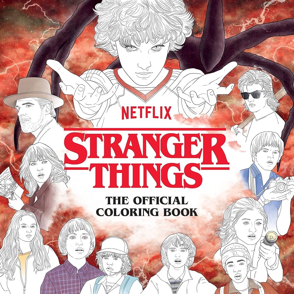 stranger things color pages stranger things color pages