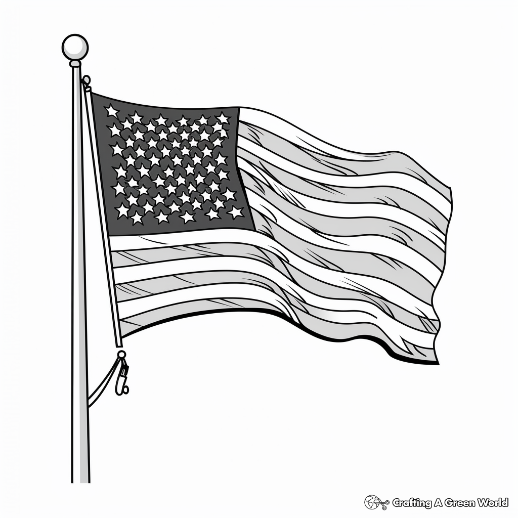 flag usa coloring page flag usa coloring page