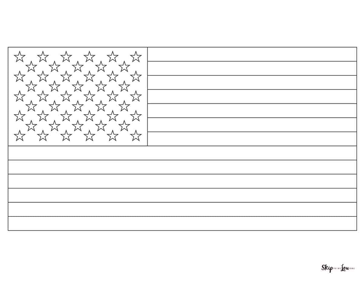 American Flag Coloring Pages Skip To My Lou