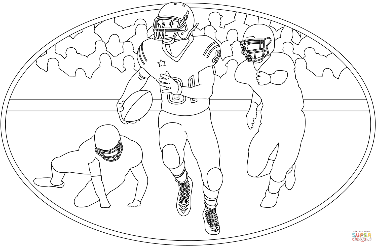 american football coloring pages