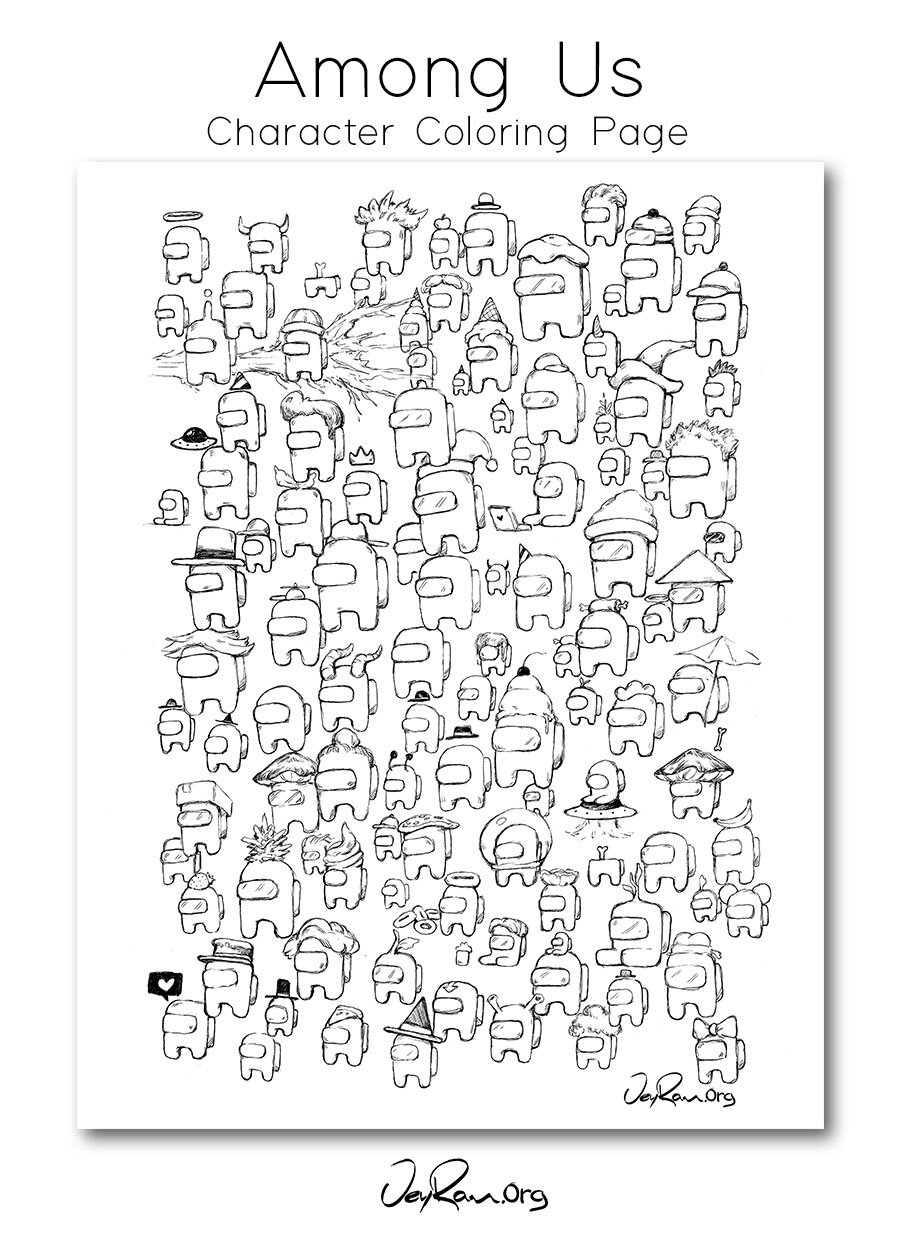 Among Us Character Coloring Page Free JeyRam Drawing Tutorials Among Us Character Coloring Page Free JeyRam Drawing Tutorials