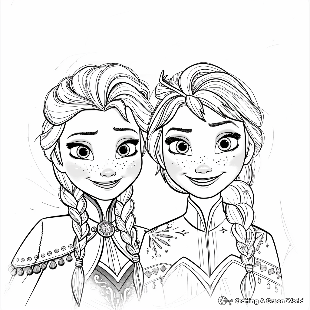 Anna And Elsa Coloring Pages Free Printable Anna And Elsa Coloring Pages Free Printable