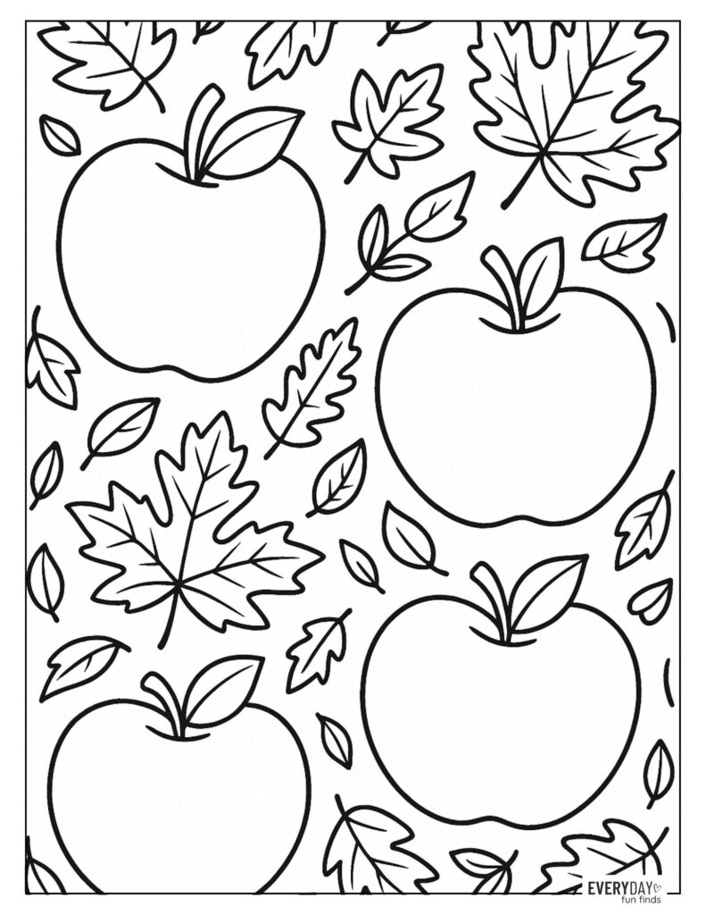 Apple Coloring Pages Free Printables
