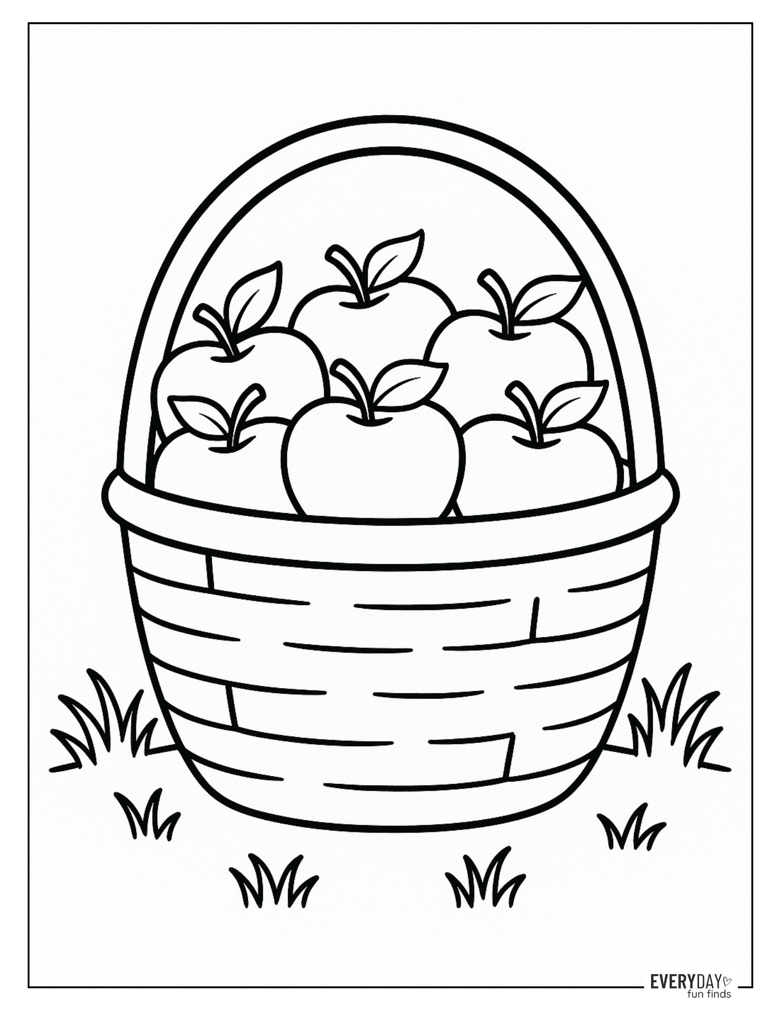 apple fruit coloring page apple fruit coloring page