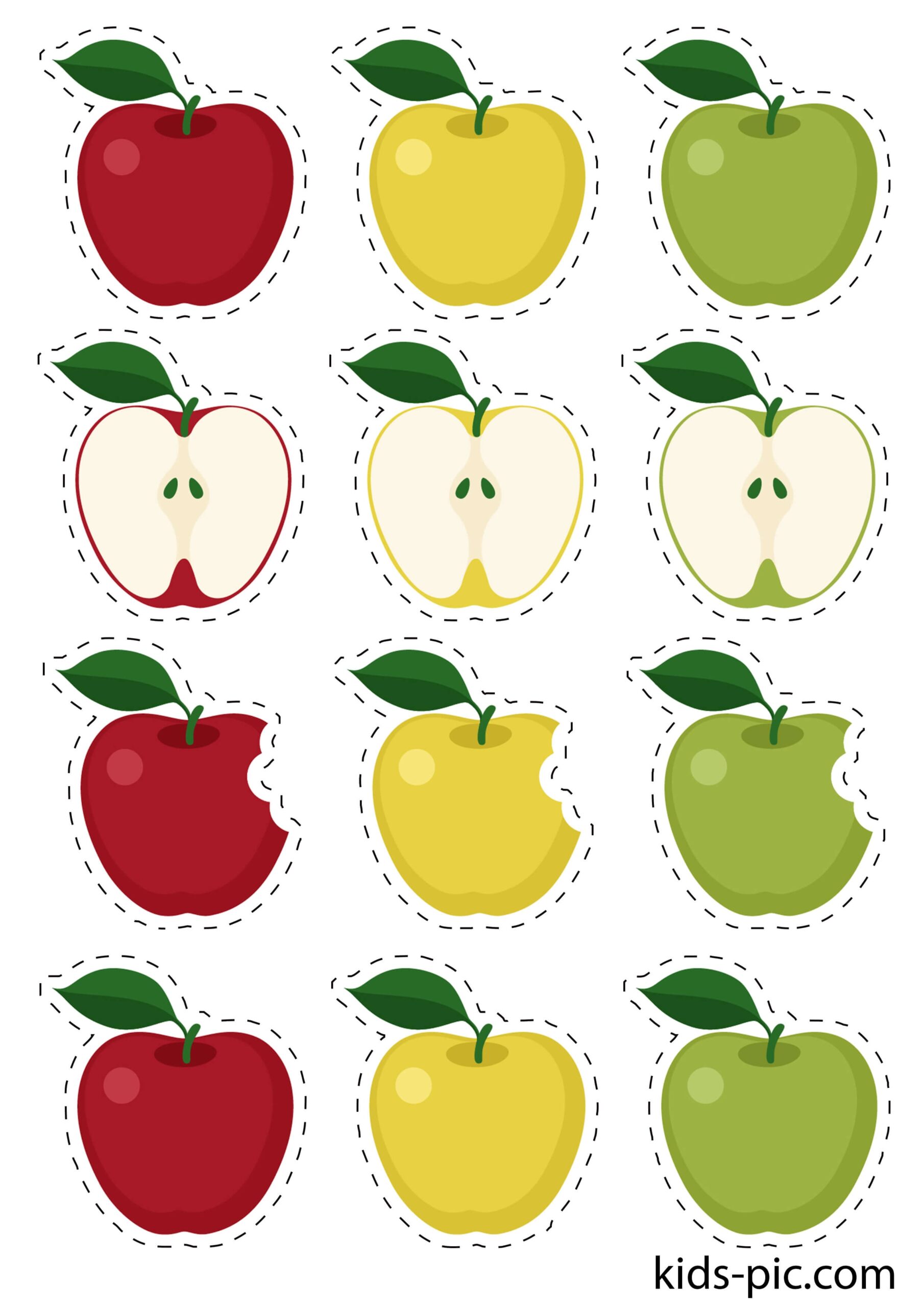 Apple Cut Out Template Kids Pic Apple Cut Out Template Kids Pic