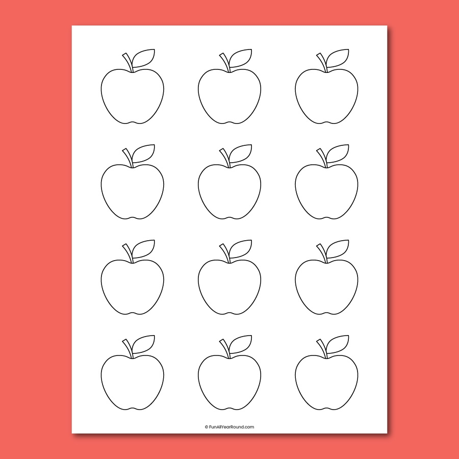Apple Template Fun All Year Round Apple Template Fun All Year Round