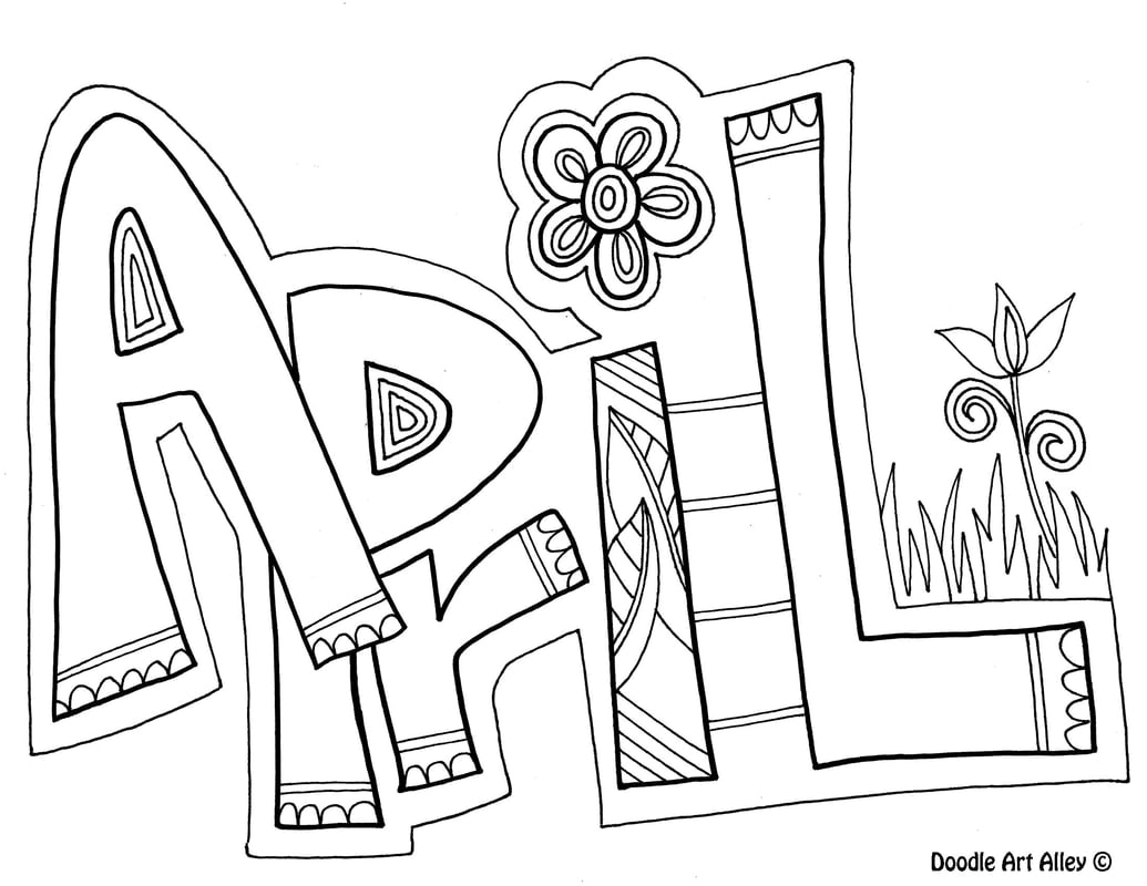 coloring pages for april