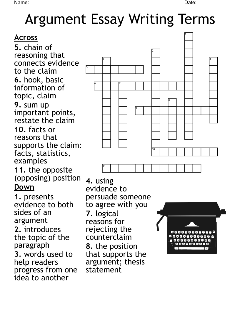 Argument Vocabulary Crossword WordMint Argument Vocabulary Crossword WordMint